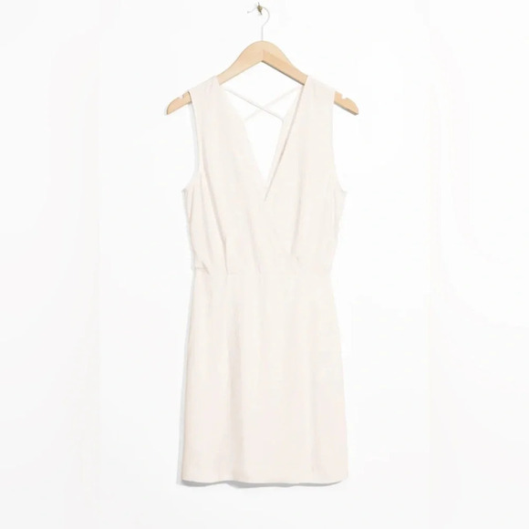 & Other Stories Dresses & Skirts - & Other Stories Linen V neck Summer Dress, Off White Size 6 X0933